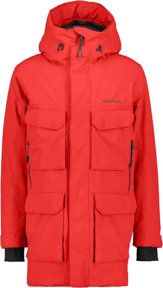 Men Drew Parka Pomme Red Didriksons Autumn Jackets