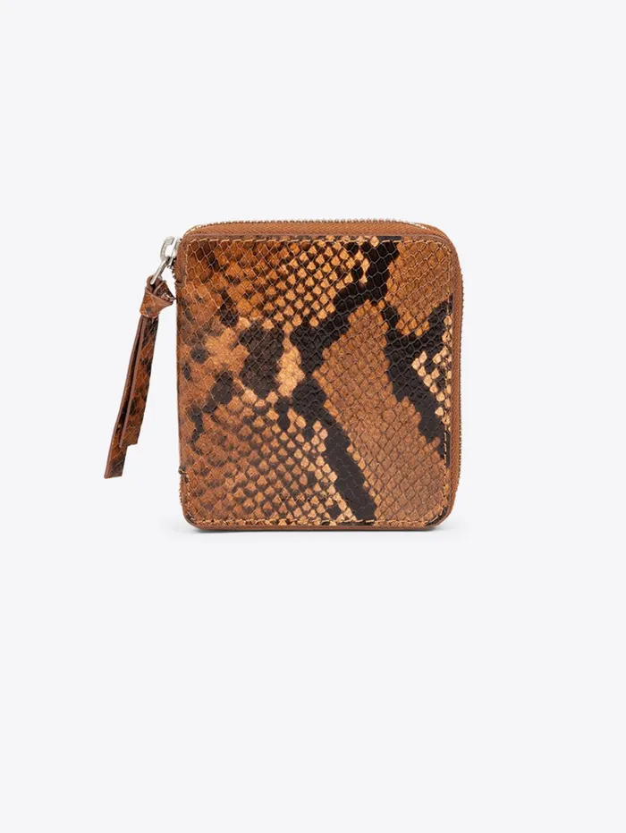 Men Dries Van Noten Bags and Leather Goods Square Zip Wallet