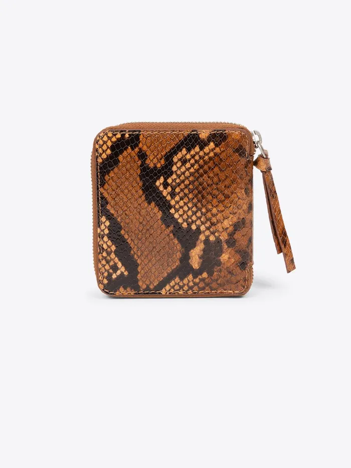 Men Dries Van Noten Bags and Leather Goods Square Zip Wallet