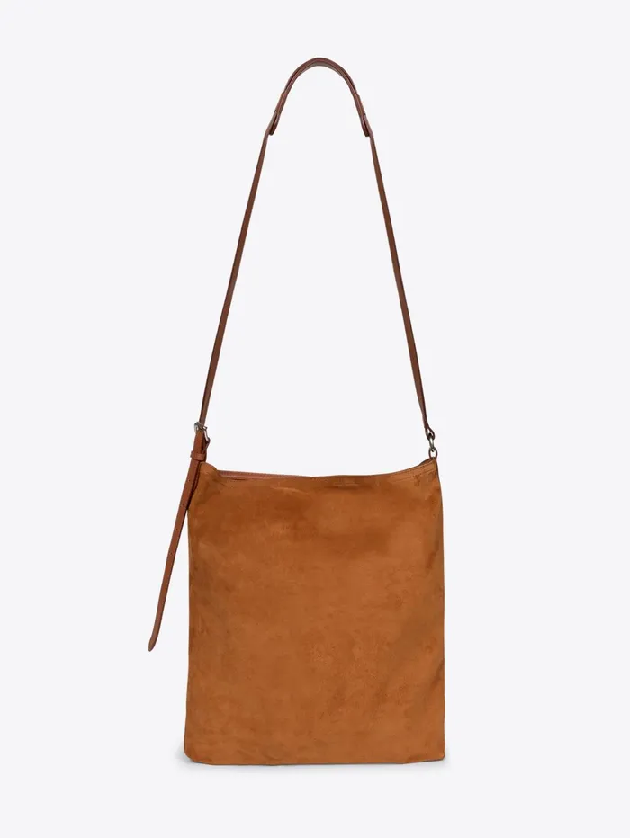 Men Dries Van Noten Bags and Leather Goods Suede Tote Bag