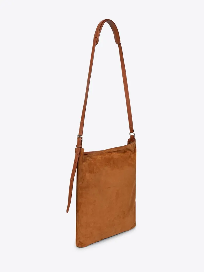 Men Dries Van Noten Bags and Leather Goods Suede Tote Bag