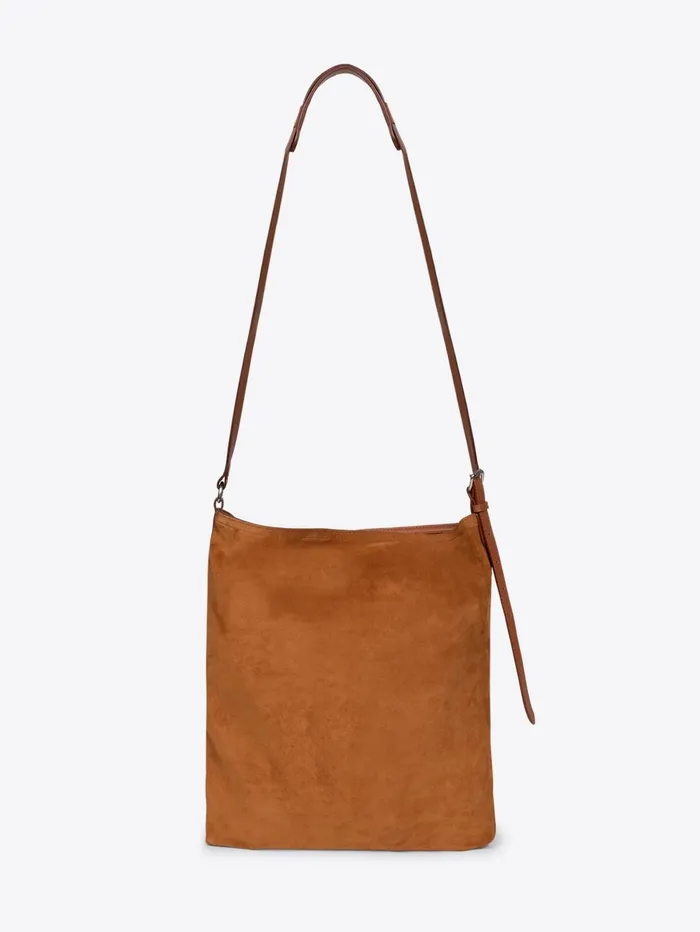 Men Dries Van Noten Bags and Leather Goods Suede Tote Bag