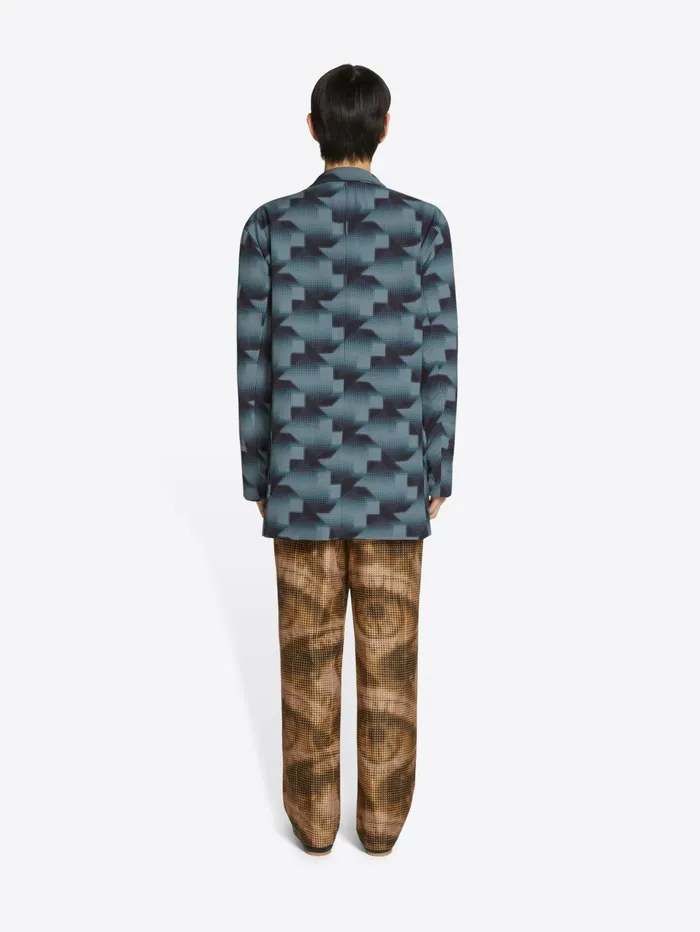 Men Dries Van Noten Blazers Loose Printed Blazer