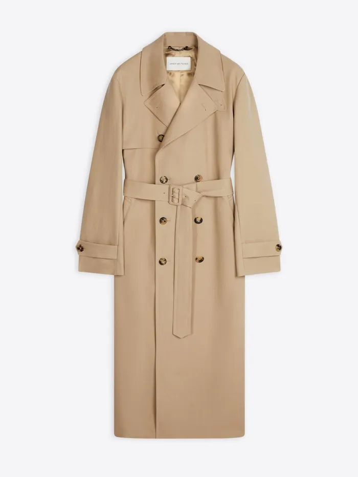 Men Dries Van Noten Coats and Jackets Cotton Trench Coat