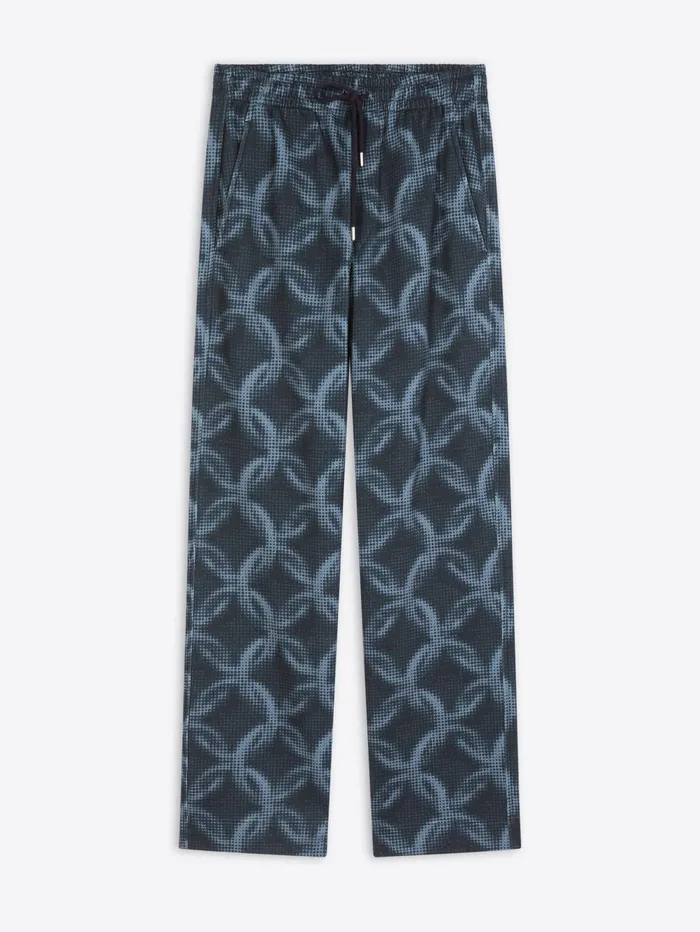 Men Dries Van Noten Pants Printed Sweatpants