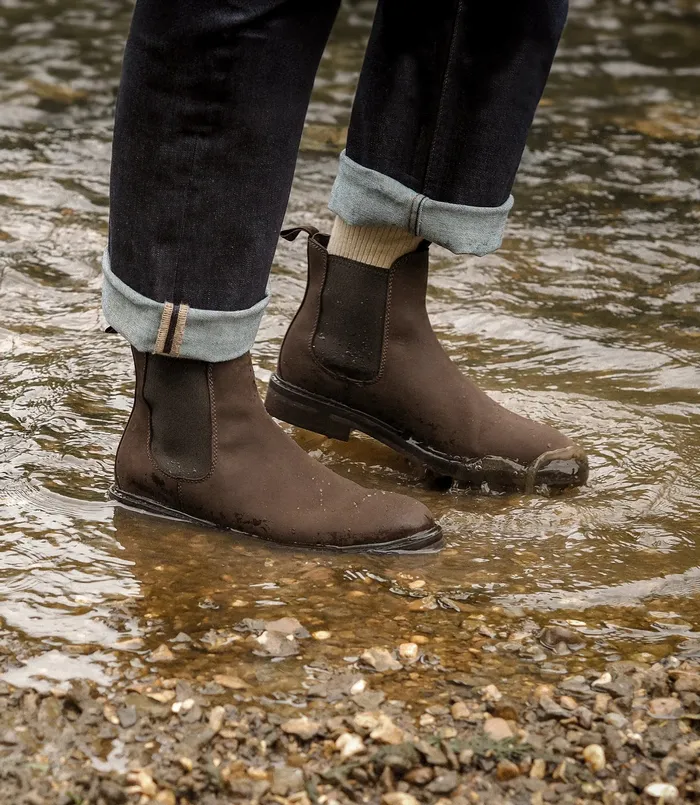 Men Ducksworth Brown Oiled Nubuck Boots Loake