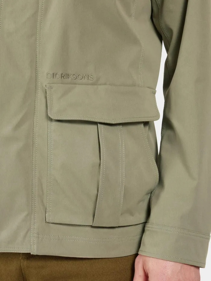 Men Edmond Jacket Mistel Green Didriksons Spring Jackets
