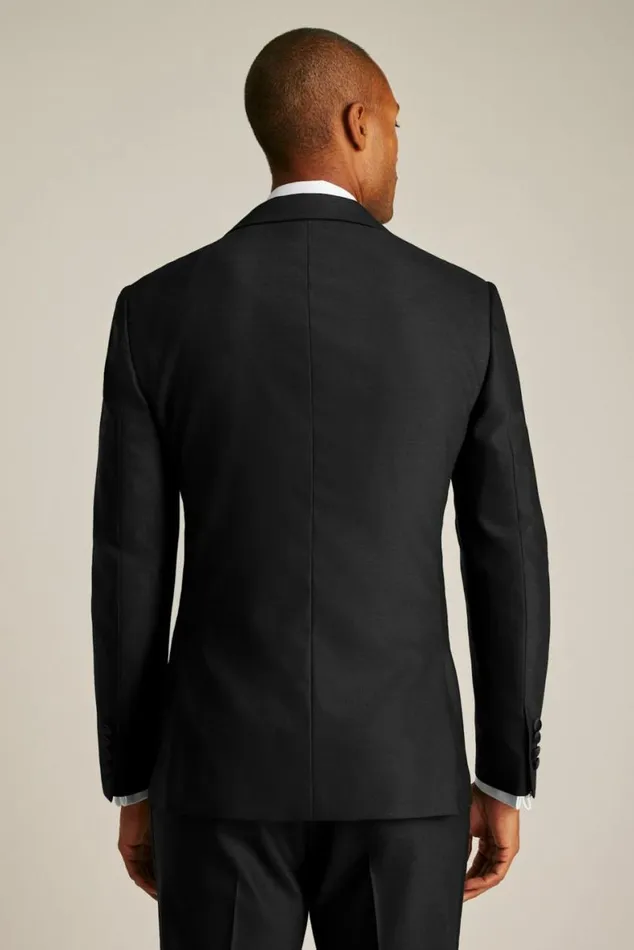 Men Empire Stretch Italian Wool Tuxedo Black Peak Lapel Bonobos Suits Men Empire Stretch Italian Wool Tuxedo Black Peak Lapel Bonobos Suits