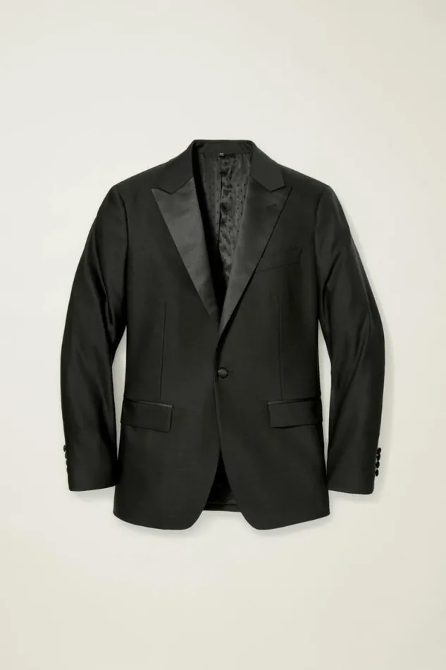 Men Empire Stretch Italian Wool Tuxedo Black Peak Lapel Bonobos Suits Men Empire Stretch Italian Wool Tuxedo Black Peak Lapel Bonobos Suits