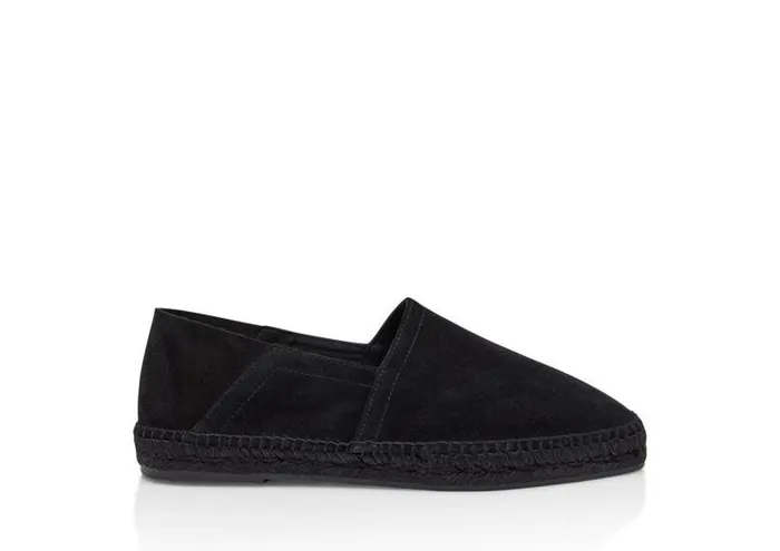 Men Espadrilles and Sandals Tom Ford Suede Barnes Espadrille Black