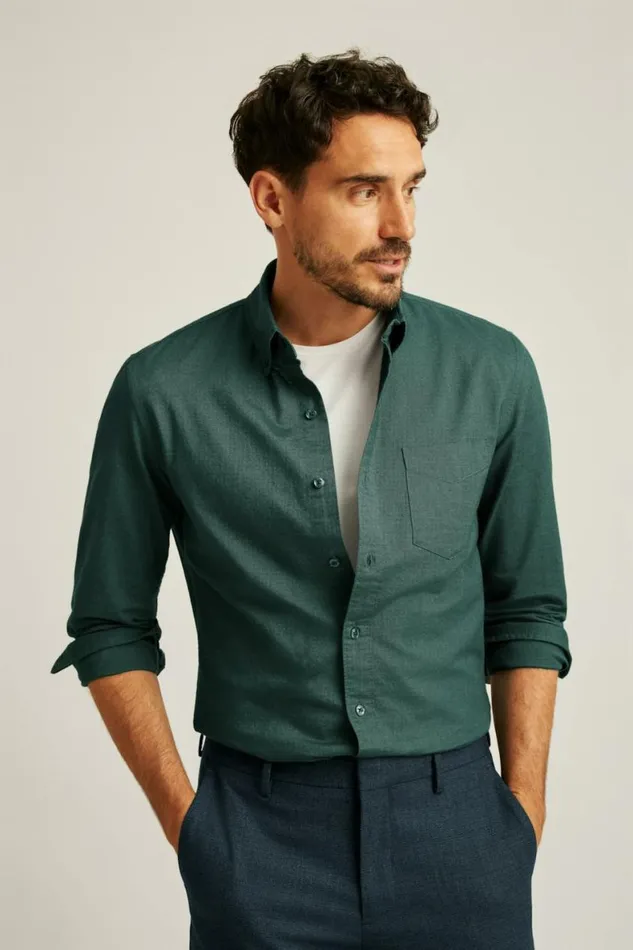 Men Everyday Oxford Shirt Green Gables Bonobos Business Casual Shirts