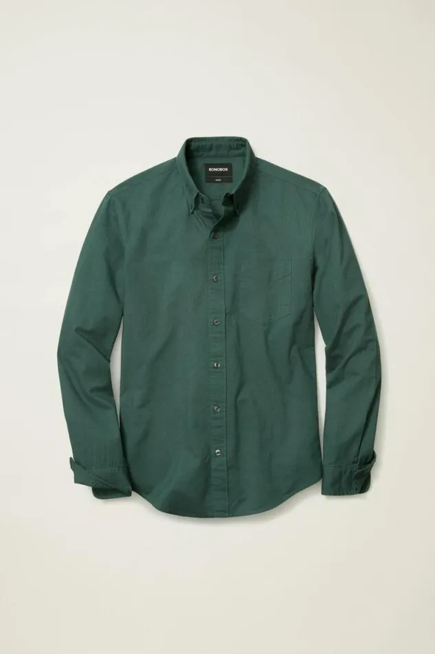 Men Everyday Oxford Shirt Green Gables Bonobos Business Casual Shirts