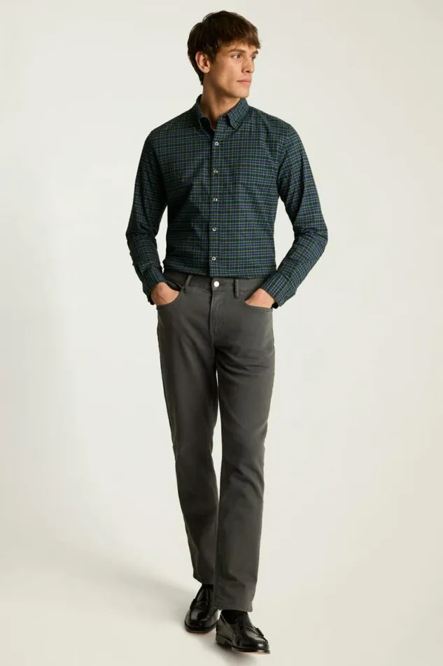 Men Everyday Shirt Blue Green Watson Plaid Bonobos Casual Shirts