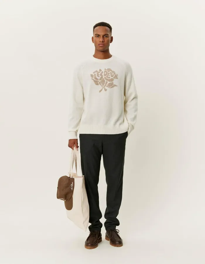 Men Felipe Knit 8211 IvoryLight Desert Sand Les Deux Knitwear