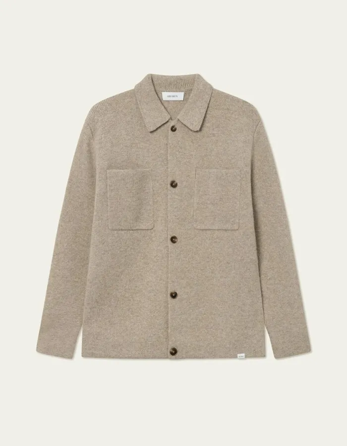 Men Fischer Milano Overshirt 8211 Light Desert Sand Melange Les Deux ShirtsOvershirts Men Fischer Milano Overshirt 8211 Light Desert Sand Melange Les Deux ShirtsOvershirts