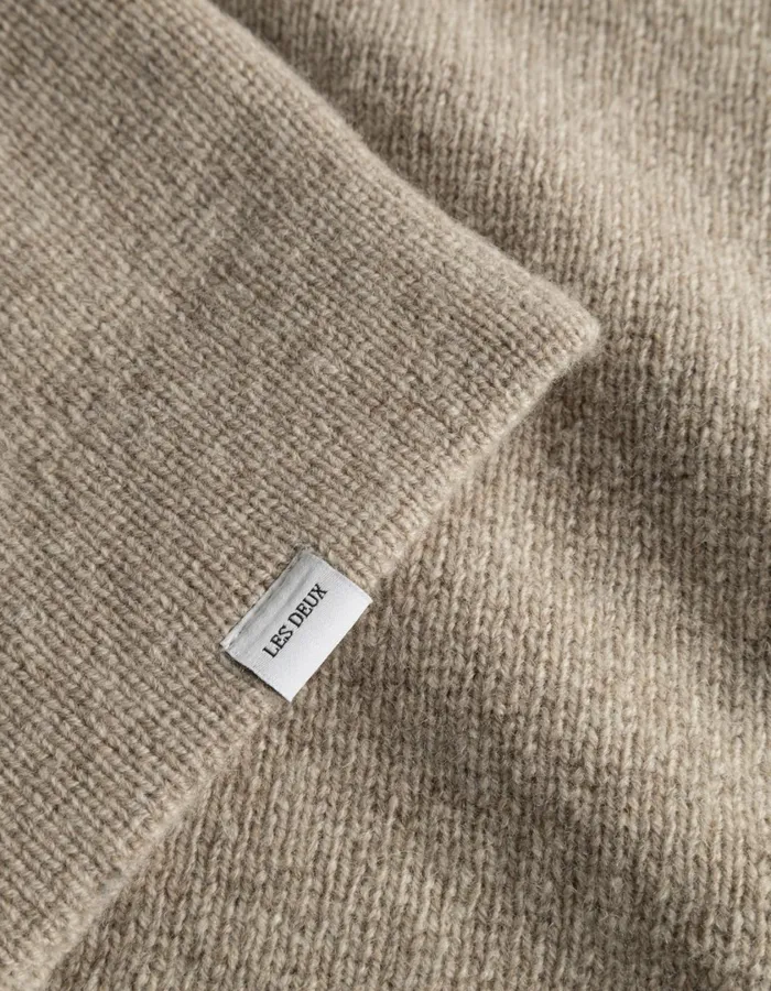 Men Fischer Milano Overshirt 8211 Light Desert Sand Melange Les Deux ShirtsOvershirts