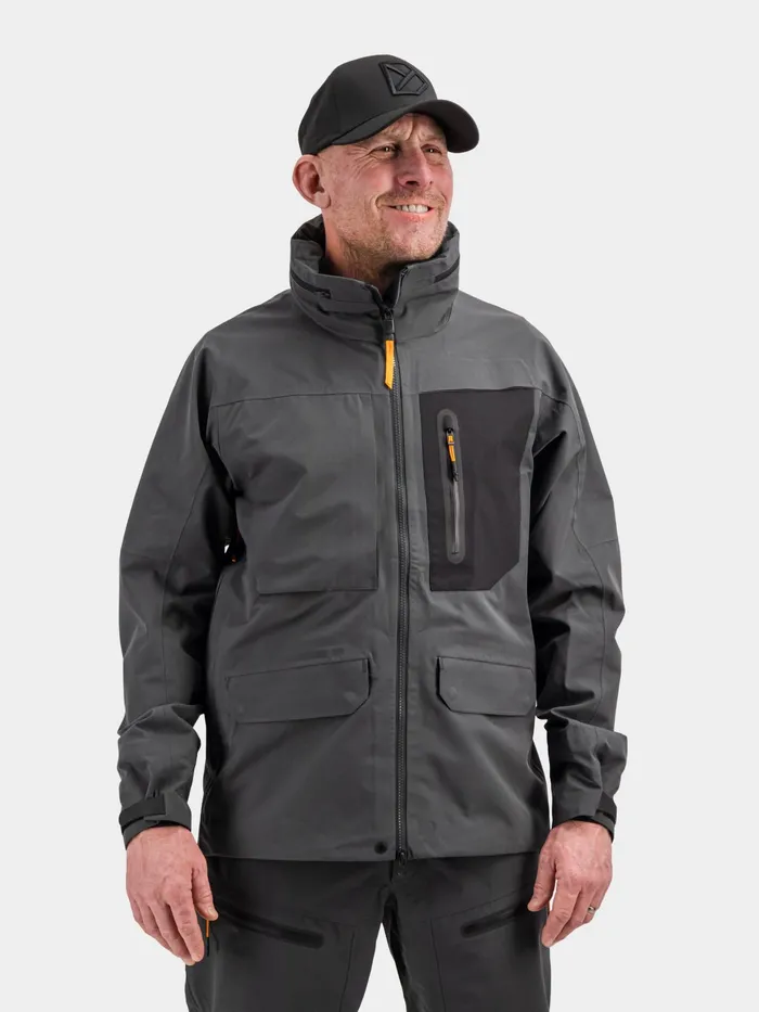 Men Fractus Jacket Coal Black Didriksons Autumn Jackets