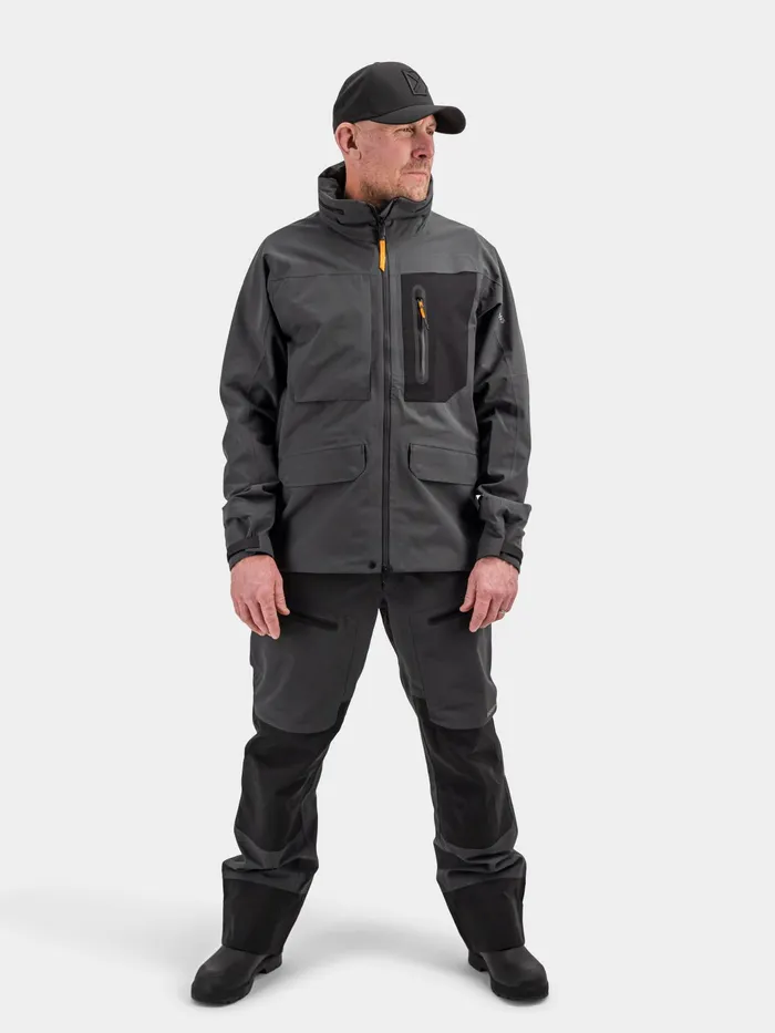 Men Fractus Jacket Coal Black Didriksons Autumn Jackets