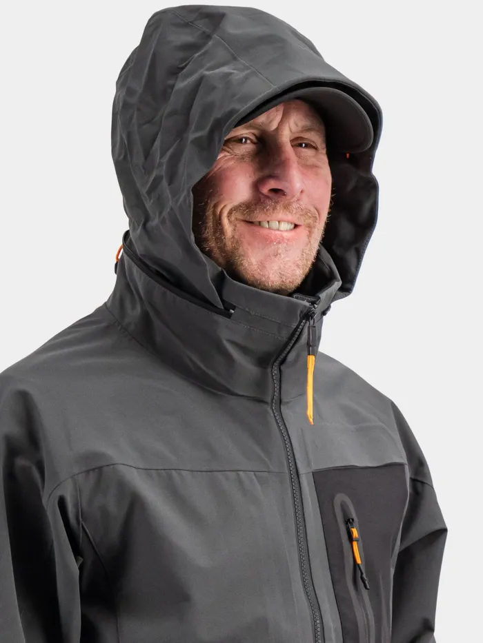 Men Fractus Jacket Coal Black Didriksons Autumn Jackets