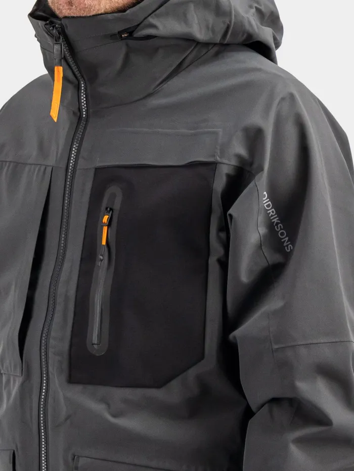 Men Fractus Jacket Coal Black Didriksons Autumn Jackets