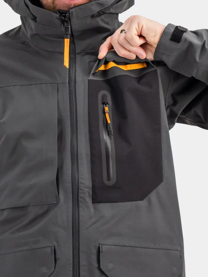 Men Fractus Jacket Coal Black Didriksons Autumn Jackets