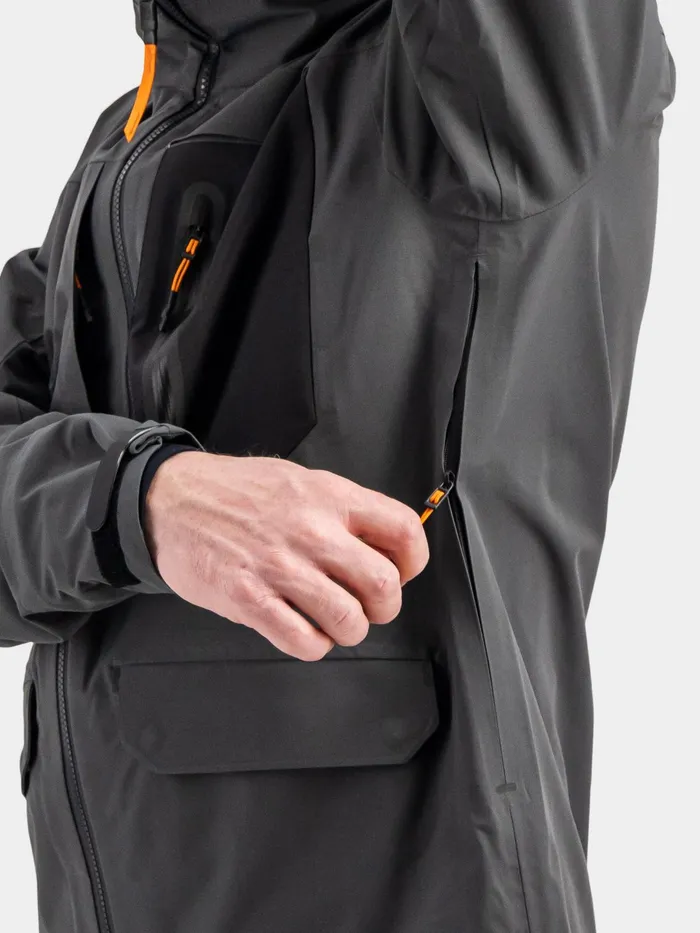 Men Fractus Jacket Coal Black Didriksons Autumn Jackets