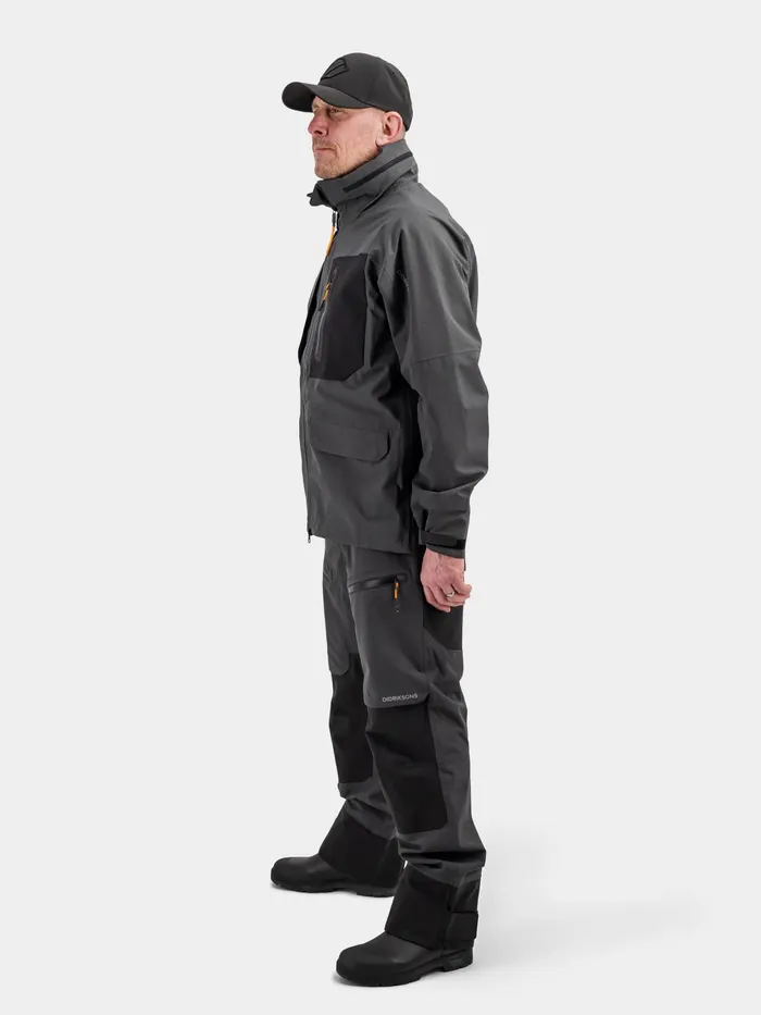 Men Fractus Jacket Coal Black Didriksons Autumn Jackets