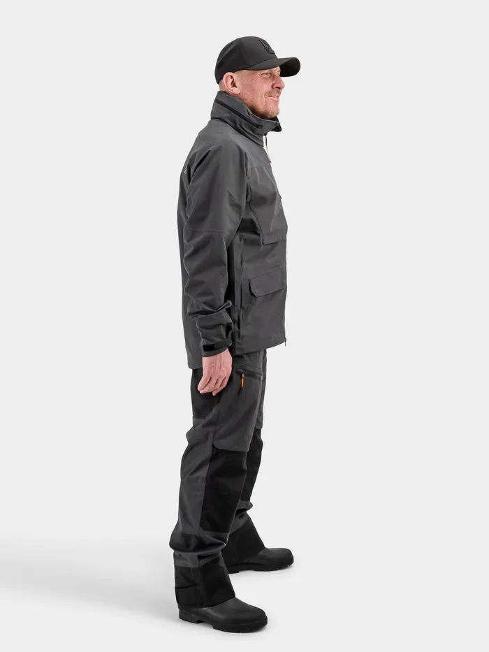 Men Fractus Jacket Coal Black Didriksons Autumn Jackets