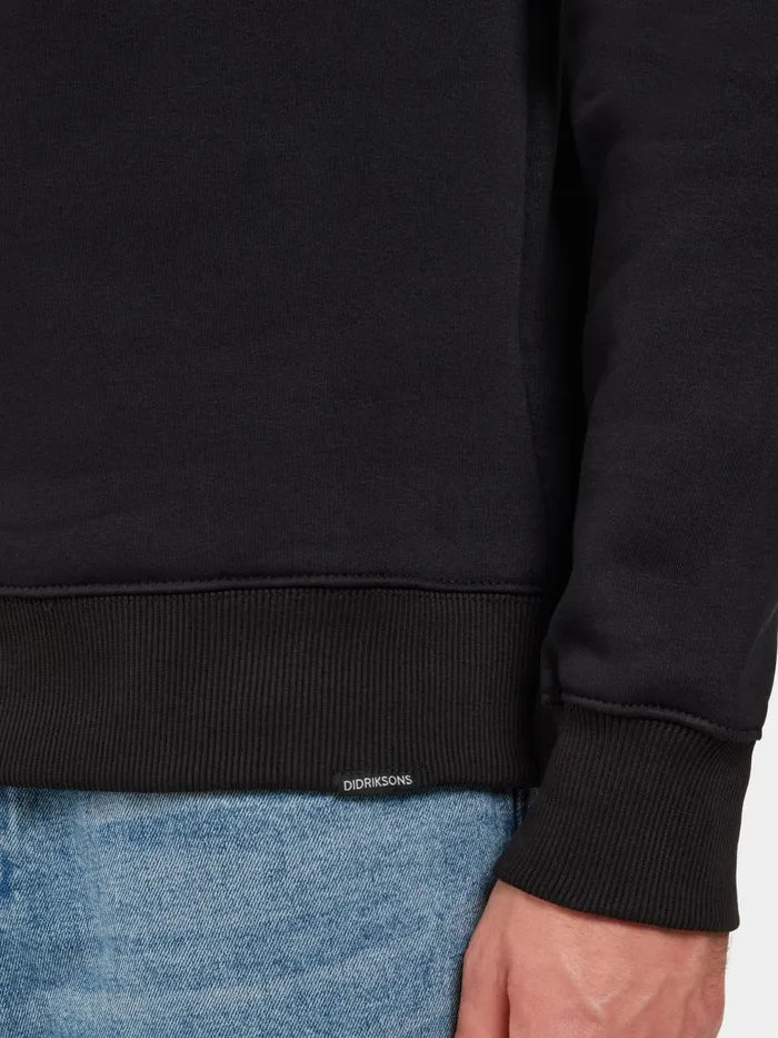 Men Fyn Sweater Black Didriksons Hoodies and Sweatshirts