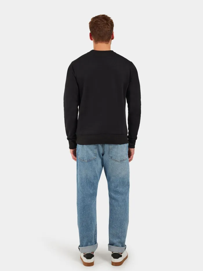 Men Fyn Sweater Black Didriksons Hoodies and Sweatshirts