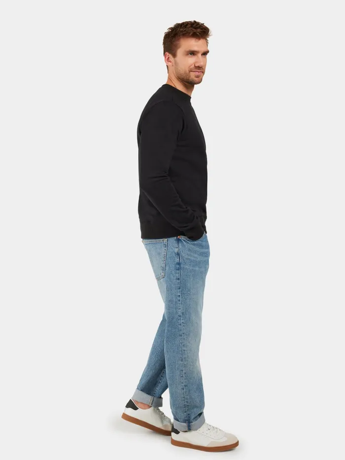 Men Fyn Sweater Black Didriksons Hoodies and Sweatshirts