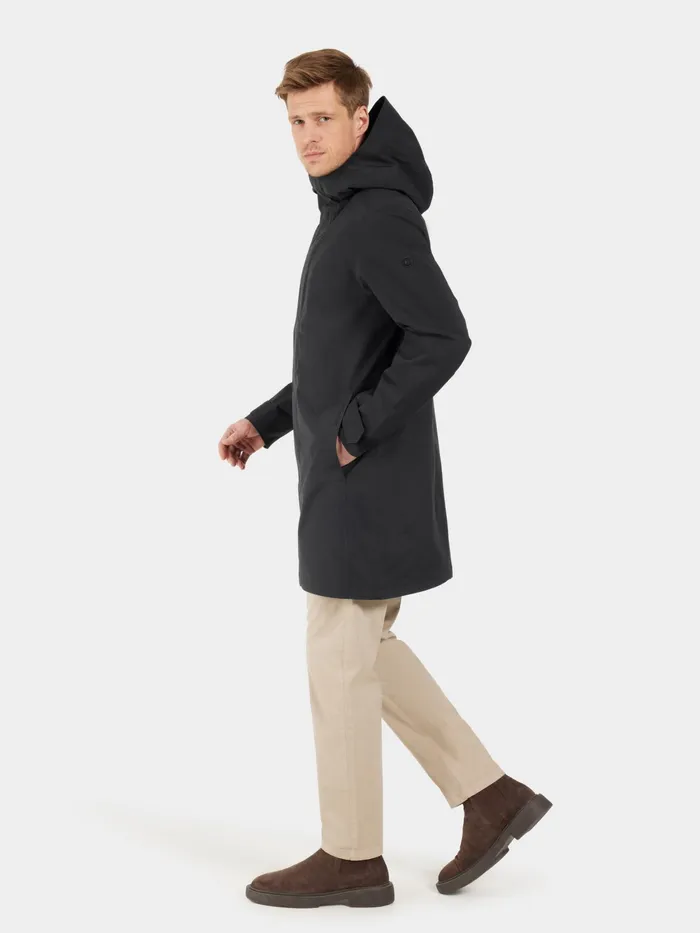 Men George Parka Black Didriksons Spring Jackets