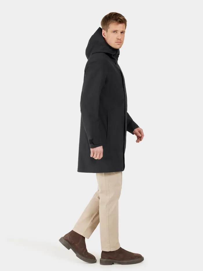 Men George Parka Black Didriksons Spring Jackets