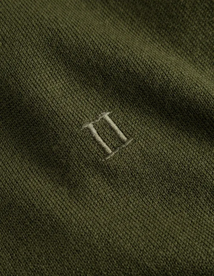 Men Greyson HalfZip Merino Knit 8211 Chive Green Les Deux Knitwear