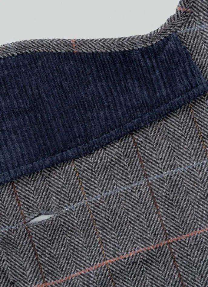 Men Hackett X Hugo and Hudson Hackett London Checked Jacket For Dogs 8211 Small Grey