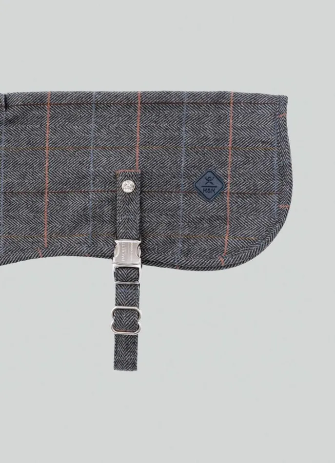 Men Hackett X Hugo and Hudson Hackett London Checked Jacket For Dogs 8211 Small Grey