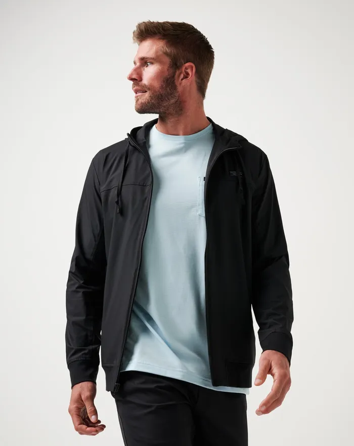 Men Hoodies and Sweatshirts TravisMathew WANDERLUST HOODIE Black