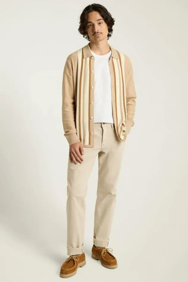 Men Hudson Long Sleeve Sweater Polo Camel Cotton Cashmere Stripe Bonobos Cardigans Men Hudson Long Sleeve Sweater Polo Camel Cotton Cashmere Stripe Bonobos Cardigans