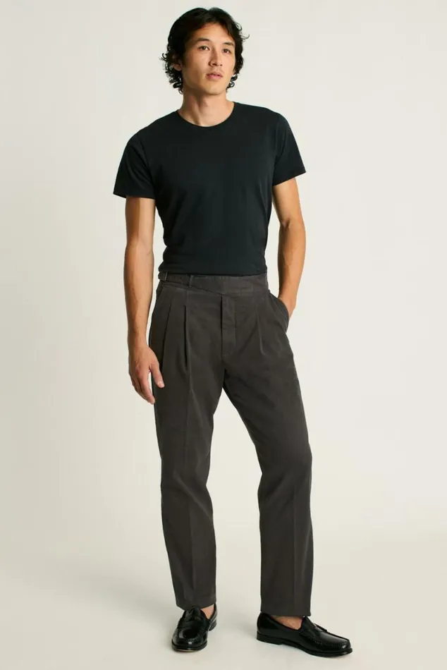 Men Italian Gurkha Trouser Dark Charcoal Cotton Bonobos Dress Pants