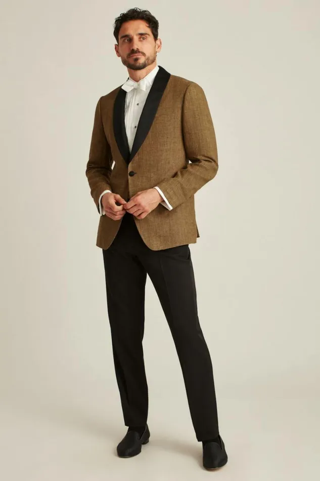 Men Italian Linen Tuxedo Jacket Mill Rust Bonobos Tuxedos