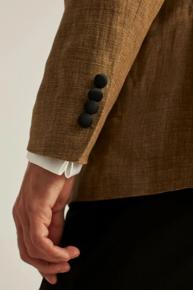 Men Italian Linen Tuxedo Jacket Mill Rust Bonobos Tuxedos