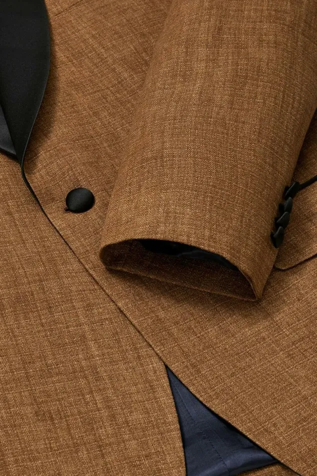 Men Italian Linen Tuxedo Jacket Mill Rust Bonobos Tuxedos