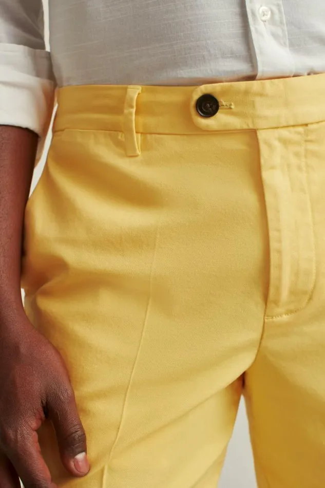 Men Italian Stretch Chino Shorts Lemon Sorbet Bonobos Chino Shorts
