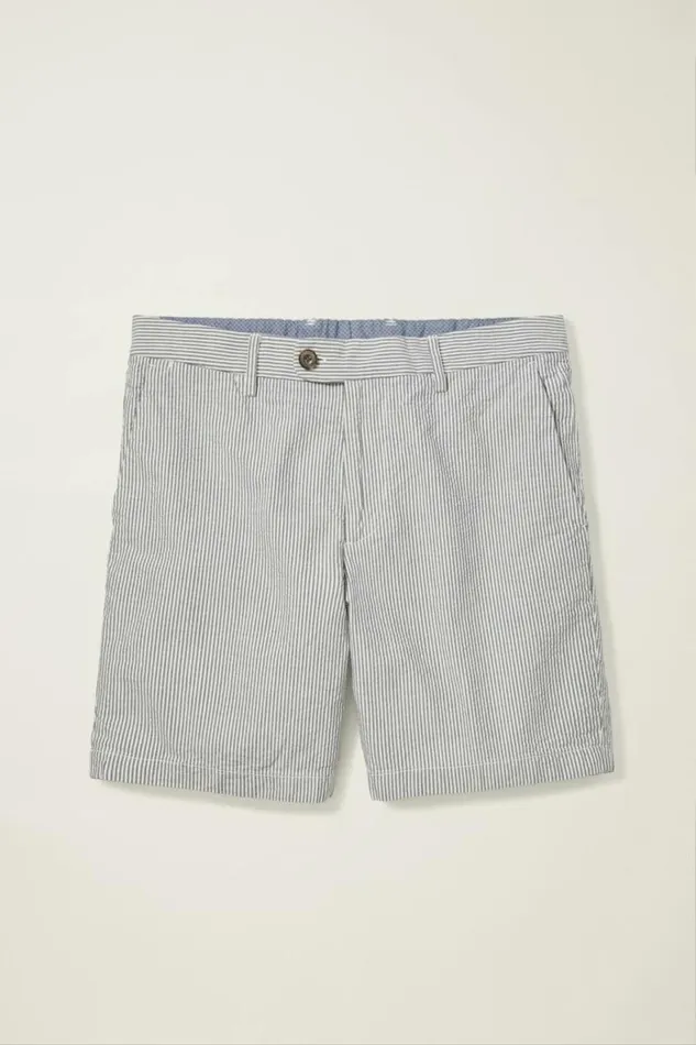 Men Italian Stretch Chino Shorts Navy Seersucker Bonobos Chino Shorts