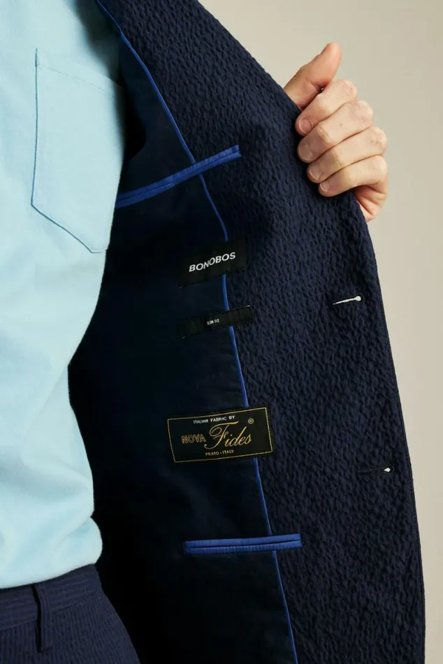 Men Italian Stretch Seersucker Suit Navy And Black Seersucker Bonobos Suits Men Italian Stretch Seersucker Suit Navy And Black Seersucker Bonobos Suits
