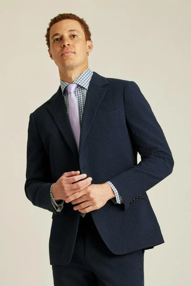 Men Italian Stretch Seersucker Suit Navy And Black Seersucker Bonobos Suits Men Italian Stretch Seersucker Suit Navy And Black Seersucker Bonobos Suits