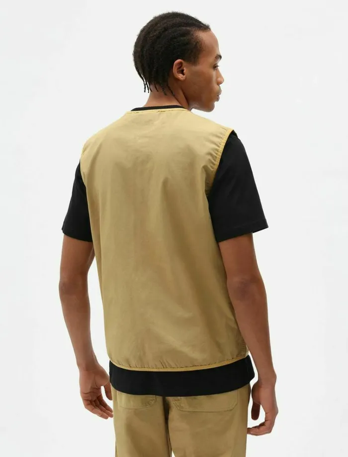 Men Jackets Dickies Glyndon Vest Dark Khaki