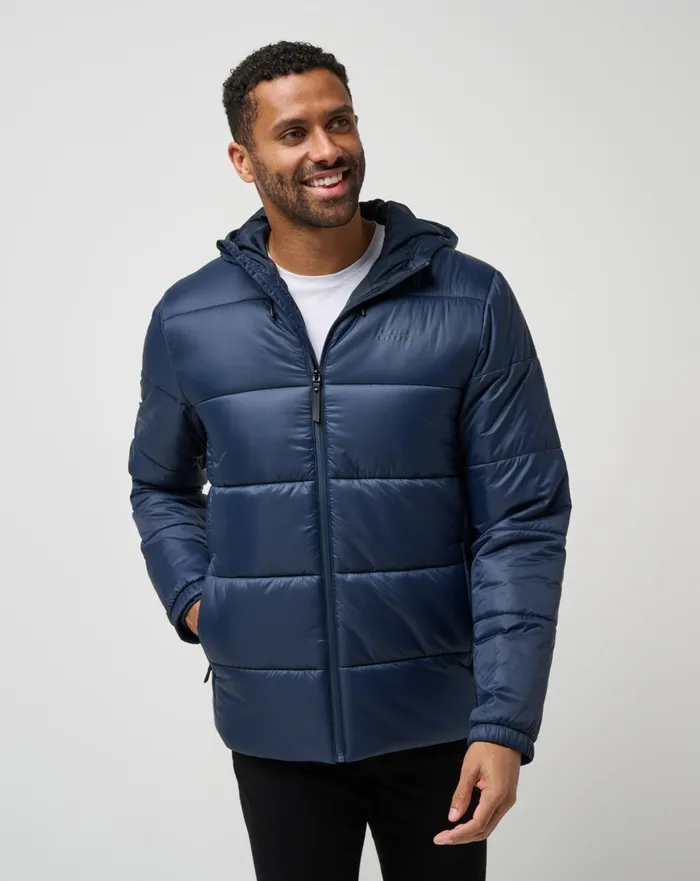 Men Jackets TravisMathew AVES TECH PUFFER JACKET Total Eclipse