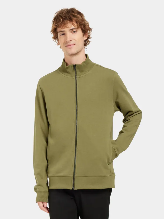 Men Jake FullZip Duffle Green Didriksons Hoodies and Sweatshirts
