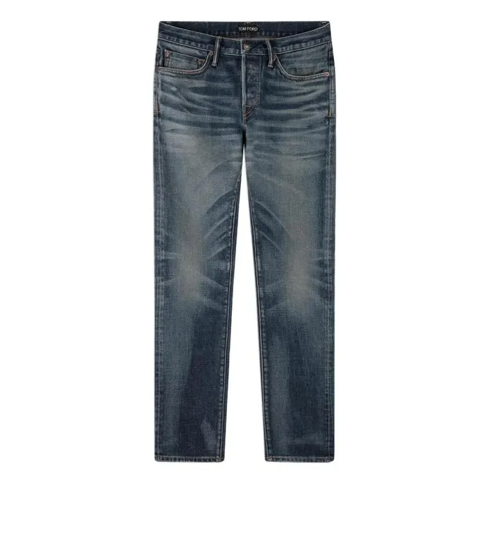 Men Jeans Tom Ford Blue Stretch Slim Fit Denim 70039s Blue